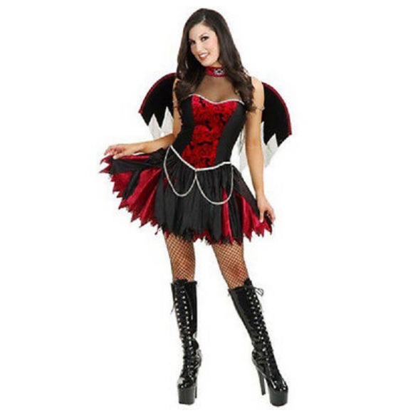 Charades Other - Love At First Bite Vampire Halloween Dress…
